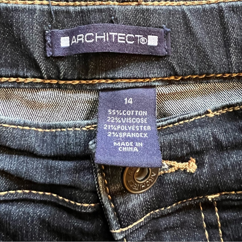 Architect Denim Jeans with Contrast Stitching